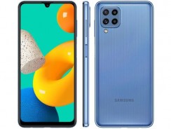 Smartphone Samsung Galaxy M32 128GB 4G Wi-Fi Tela 6,4” Dual Chip 6GB RAM Câmera Quadrupla + Selfie 20MP – Azul