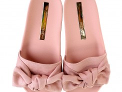 Chinelo Moleca Slide Laço Feminino –