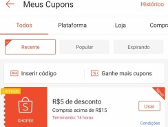 Cupom Shopee Digitavel – R$ 5 de Desconto em Compras a partir de 15