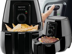 Fritadeira Elétrica Sem Óleo/Air Fryer Mallory – Grand Smart Preta 4L com Timer