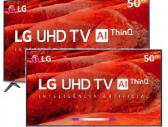 Smart TV LED 50″ LG UM7510 Ultra HD 4K HDR Ativo, DTS Virtual X, Inteligência Artificial, ThinQ AI, WebOS 4.5