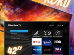 Smart TV Philco 42″ Roku LED Full HD – 42G52RCF com App Mobile 3 Hdmi 2 Usb Wifi Dolby Audio