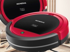 Robô aspirador Mondial RB-07 vermelho e preto bivolt