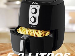 Fritadeira sem Óleo Philco Air Fry Jumbo – Preta