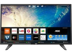 Smart TV LED 39″ AOC LE39S5970 HD com Conversor Digital 2 HDMI 1 USB Wi-Fi Função Closed Caption – Preta