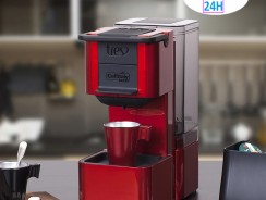 Cafeteira Expresso TRES S27 Pop Plus de Cápsula – Vermelha 15 Bar 1 Xícara