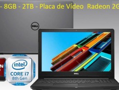 Notebook Dell Inspiron i15-3576-A70 Intel Core i7 – 8GB 2TB LED 15,6″ Placa de Vídeo 2GB Windows 10