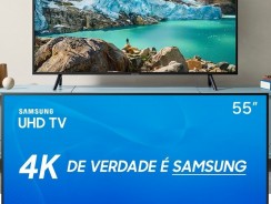 Smart TV 4K LED 55” Samsung UN55RU7100GXZD – Wi-Fi Conversor Digital 3 HDMI 2 USB