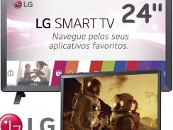 LG 24TL520S Smart TV Monitor 24″ LED Wi-Fi WebOS 3.5 DTV Time Machine Ready, Preto