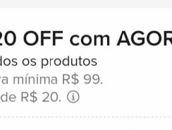 CUPOM MERCADO LIVRE — R$20 OFF ACIMA DE R$99