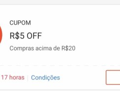 Cupom Shopee  – R$ 5 em Compras a partir de R$ 20 –