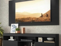 Rack com Painel para TV até 65″ Flórida Multimóveis Preto