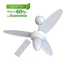 Ventilador De Teto Inverter Wind C/ Controle Bivolt Ventisol Diâmetro 96 cm 110V/220V
