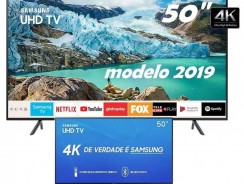 Smart TV 4K LED 50” Samsung UN50RU7100 Wi-Fi – HDR Conversor Digital 3 HDMI 2 USB