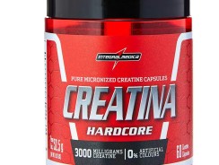 Creatina Micronizada Integralmédica Hardcore – 60 Cápsulas sem Sabor Natural