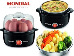 EG-01 – Steam Cook Easy Egg 127V – Mondial, MK Mondial Eletrodomesticos, Steam Cook Easy Egg 6830-01, Preto