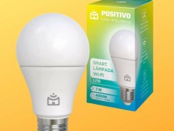 Smart Lâmpada Wi-Fi Lite Positivo Casa Inteligente, Branco Neutro, LED 7W, Bivolt – Compatível com Alexa