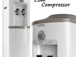 Bebedouro de Água Esmaltec de Coluna – Refrigerado por Compressor Gelágua EGC35B