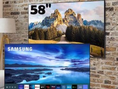 Smart TV Samsung UHD Processador Crystal 4K 58AU7700 Tela sem limites Visual Livre de Cabos 58″