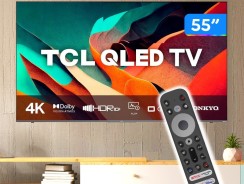 Smart TV 55” 4K UHD QLED TCL 55C635 Wi-Fi – Bluetooth Google Assistente 3 HDMI 2 USB