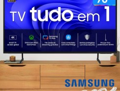 Smart TV 70” 4K UHD LED Samsung 70DU7700 – Wi-Fi Bluetooth Alexa 3 HDMI