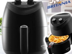 Fritadeira Elétrica sem Óleo/Air Fryer Britânia – BFR25P Preta 3,5L com Timer