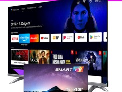 Smart TV Britânia BTV40E3AAGSSGBLF 40” Led Dolby Audio