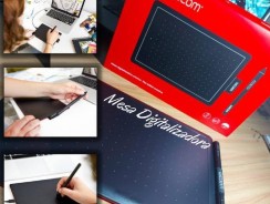 Wacom One CTL472 – Mesa Digitalizadora, Preto / Vermelho