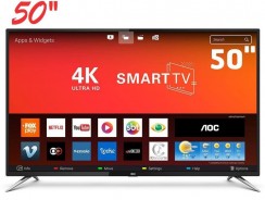 Smart TV LED 50 Polegadas AOC LE50U7970S HD 4K Wi-fi 4 HDMI USB