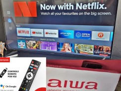 –Smart TV Aiwa 43”, Android, Full HD, Borda Ultrafina, HDR10, Dolby Áudio – AWS-TV-43-BL-02-A