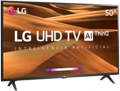 Smart TV 4K LED 50” LG 50UM7360PSA Wi-Fi – Inteligência Artificial Conversor Digital 3 HDMI