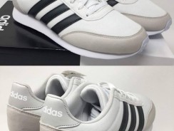 Tênis Adidas V Racer 2 Feminino – Azul e Branco