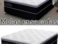 Cama Box Casal (Box + Colchão) Plumatex – Molas Ensacadas/Pocket 28cm de Altura Magnum