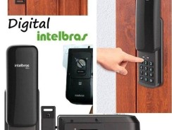 Fechadura Digital Para Uso Interno e Externo FR 10 Preto Intelbras