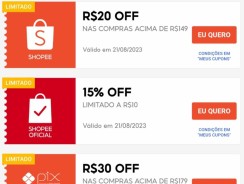 Cupons Shopee Esquenta 9.9