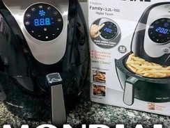 Fritadeira Elétrica Sem Óleo/Air Fryer Mondial – Family Inox Preta 4L com Timer