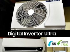 Ar-condicionado Split Samsung Digital Inverter Ultra 12.000 BTUs Frio AR12CVHZAWKNAZ Branco 220V