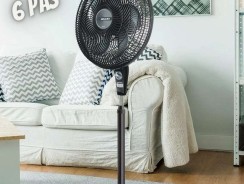 Ventilador Mallory Coluna Delfos TS+ Preto Grafite 40 cm –