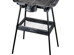 Churrasqueira Elétrica Super Grill Portátil com Pés e Prateleira Amvox 1800W