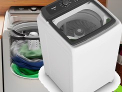 Lavadora de Roupas Consul 15kg Cesto Inox – 12 Programas de Lavagem CWN15AB –