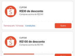 Shopee: Cupons Mega Terça