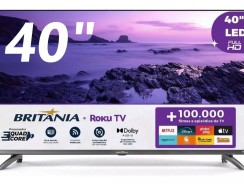 Smart Tv 40” Britânia Btv40m9gr2cgb Roku Led Dolby Audio