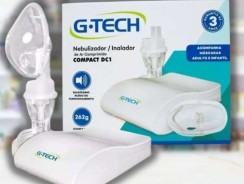 Nebulizador e Inalador Bivolt Super Flow Compact DC1 G-Tech –