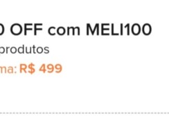 Cupom Mercado Livre: R$ 100 nas Compras a Partir de R$ 499