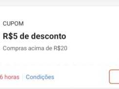 Shopee: Cupom de R$ 5 em Compras a partir R$ 20 –