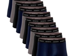 Kit 10 Cuecas Boxer Sandrini Algodão Conforto Masculino Adulto