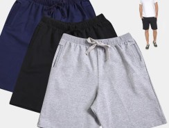Kit Bermuda Básicos 3 Peças Masculina —