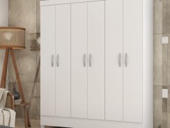 Guarda Roupa Casal 6 Portas Falco Yescasa Branco