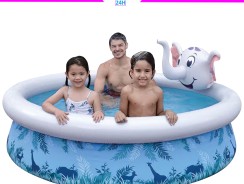 Piscina Inflável Jilong Elefante 3D – 1.140 Litros