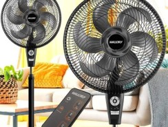 Ventilador de Coluna Mallory Air Timer TS+ Com Controle Remoto 126W, Silencioso, Com Hélice de 6 pás, Auto desligamento programável de até 7 horas —
